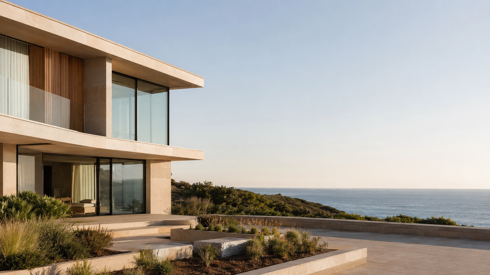 Arquitetura contemporânea junto ao Atlântico